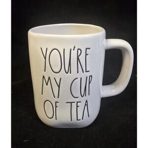 Rae Dunn by Magenta Artisan Collection "YOU’RE MY CUP OF TEA” Mug WHITE